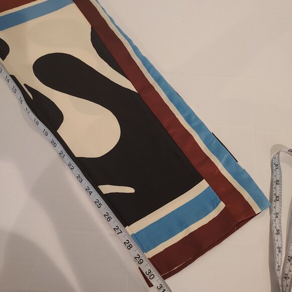 Zara High Waist Printed Wide Leg Pants Size XS NWOT - Picture 7 of 13